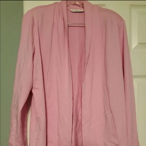3/$30 ~ Isaac Mizrahi Live QVC pink open cardigan medium